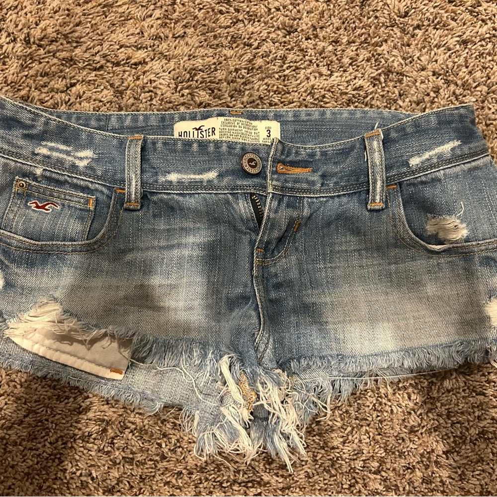 ❌SOLD❌ Hollister Blue Jean Shorts Distressed Style